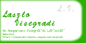 laszlo visegradi business card